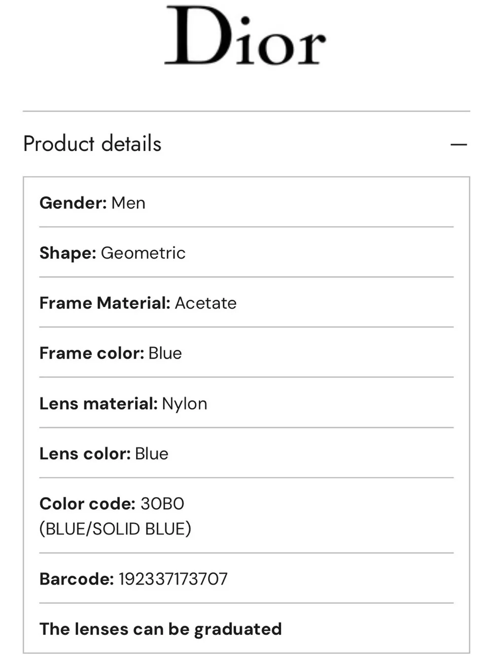 Dior Blue Geometric Dior Xplorer S31 BLUE Sunglasses